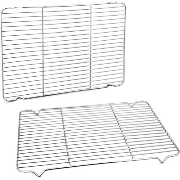 P&P CHEF Baking Rack Cooking Rack Set of 2-16.6''x11.5", Stainless Steel Wire - Picture 1 of 8